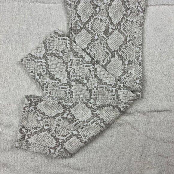 Talbots Stretch Denim Snake Skin Print Jeggings Size 0P Skinny Jean Leggings - Picture 10 of 15